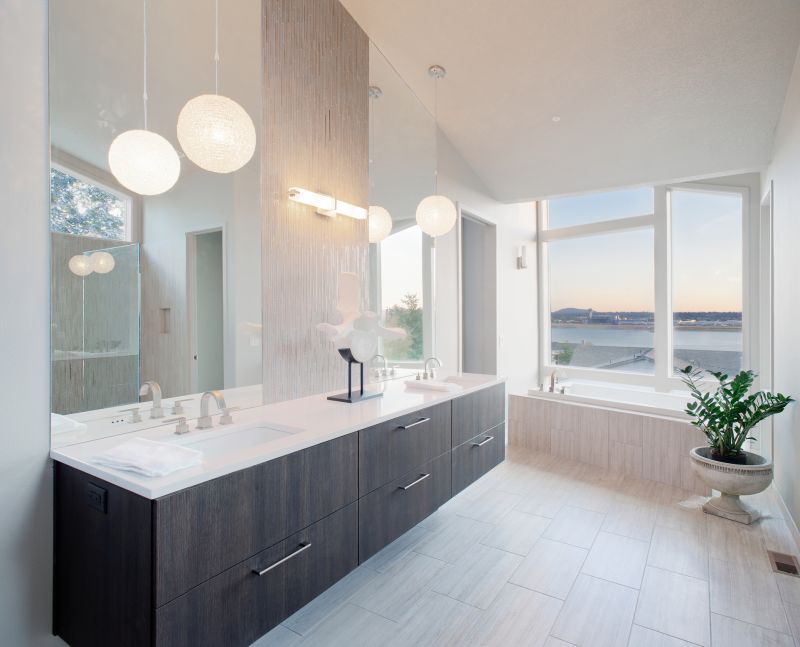 Modern Vanity and Lighting